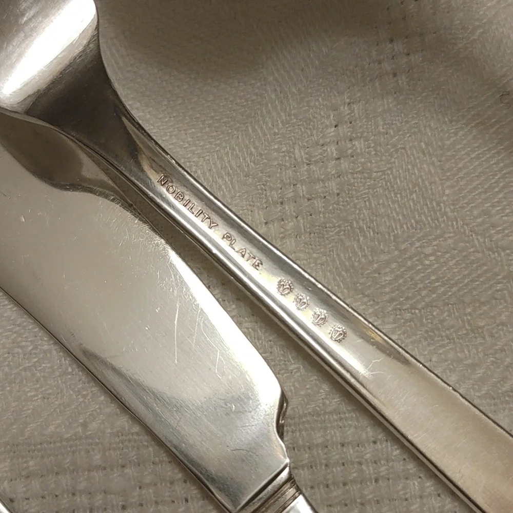Nobility Caprice Silver Tom Server, Gravy Ladle, Master Butter, 2 Butter